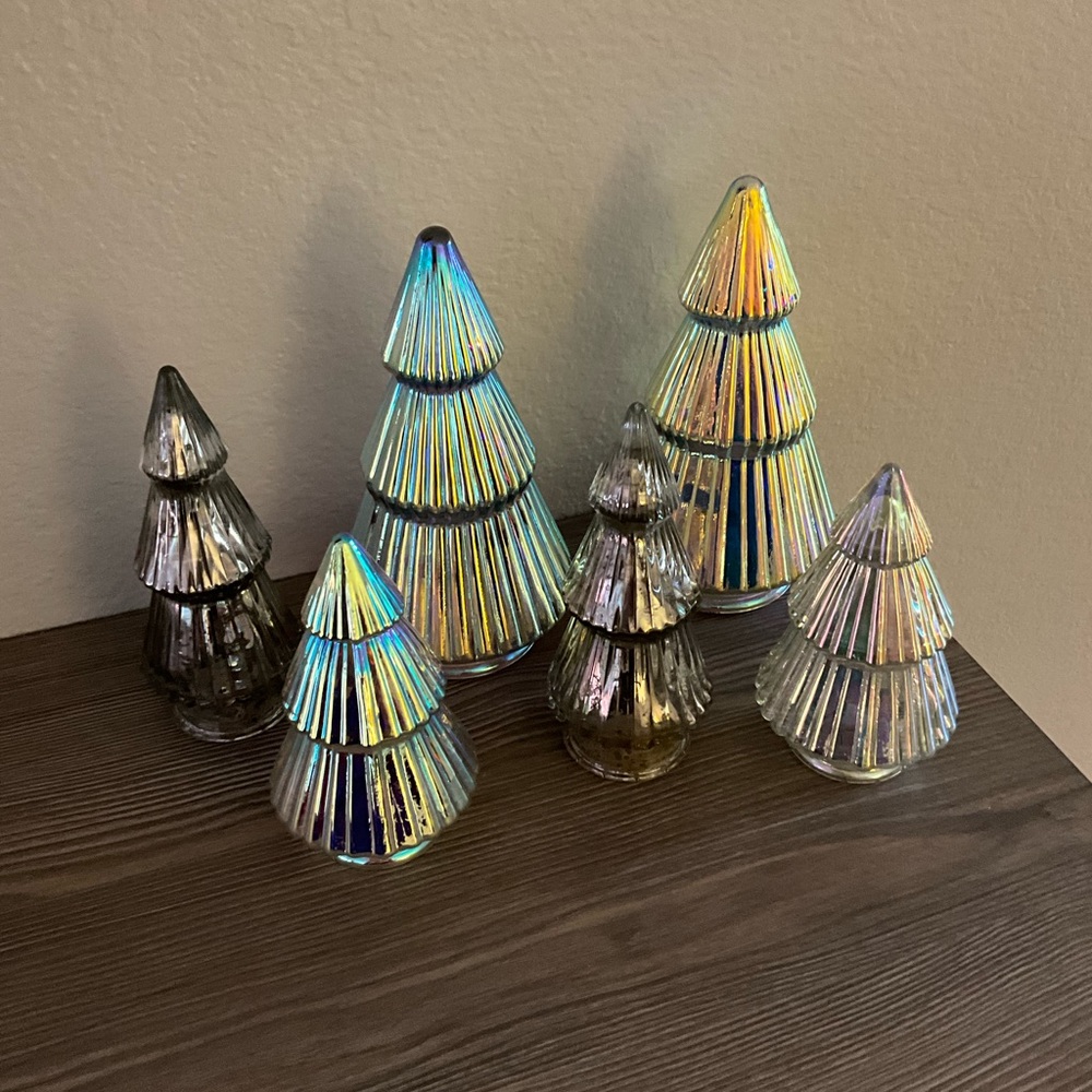 Set of 4 prelit trees (Will separate)